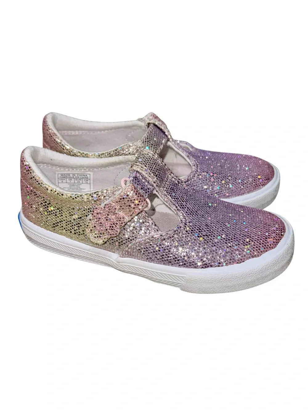 Keds Glitter Mary Jane Sneakers 8C Toddler Girls